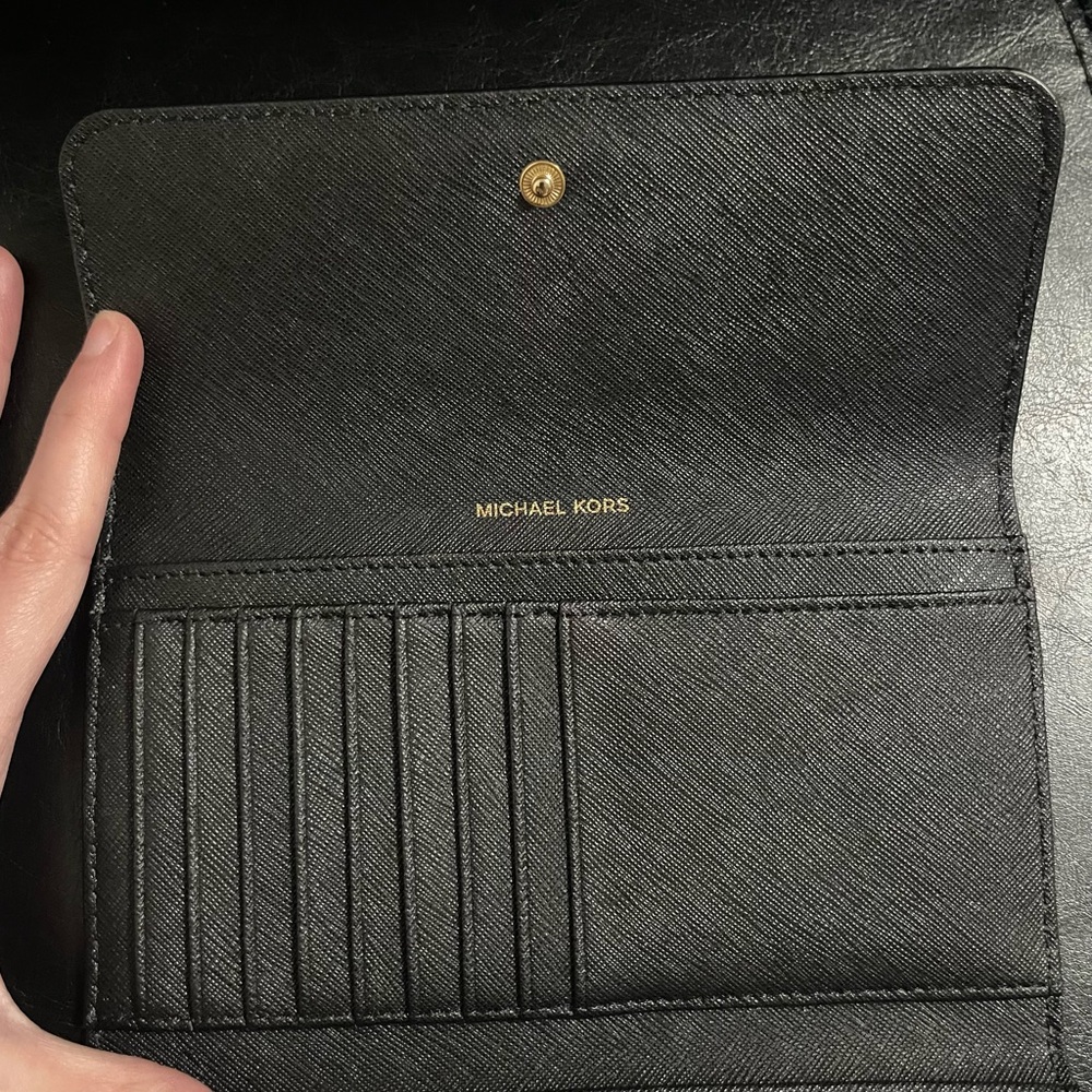 Michael Kors Black Leather Wallet - Picture 6 of 10
